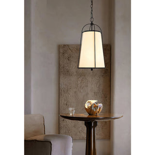 Flare Lampe Suspendue en Métal et Tissu Style Industriel Vintage