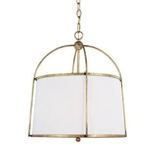 Flare Lampe Suspendue en Métal et Tissu Style Industriel Vintage