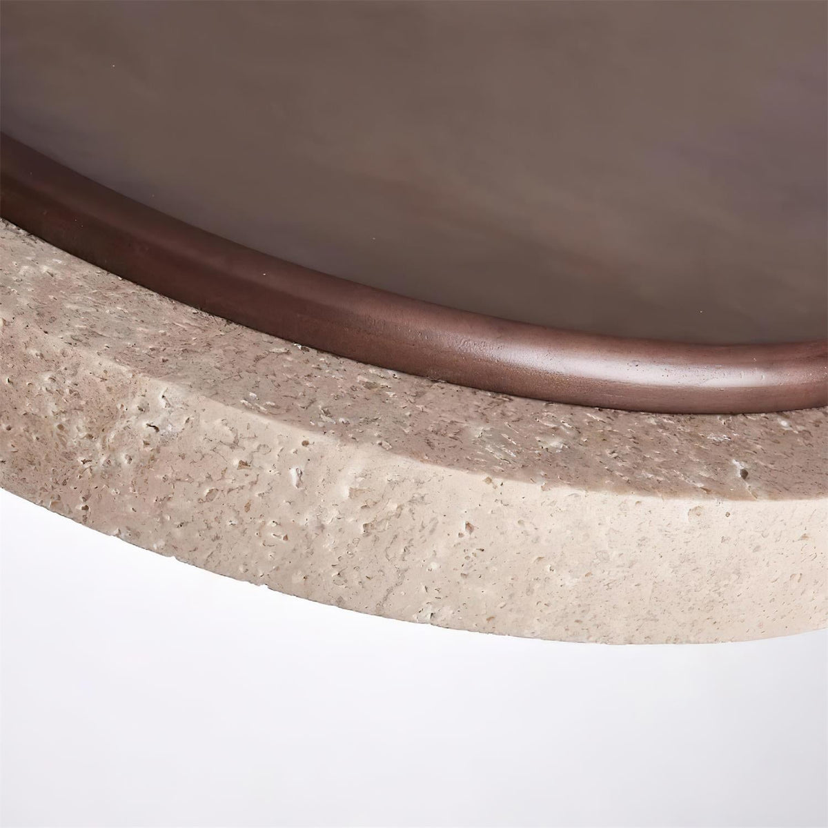 Ritta Pendant Light Travertine Ring-Neutral Decor