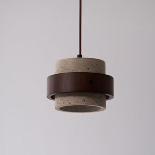 Cumirora Suspension Cylindre Superposé en Travertin