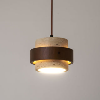 Cumirora Suspension Cylindre Superposé en Travertin