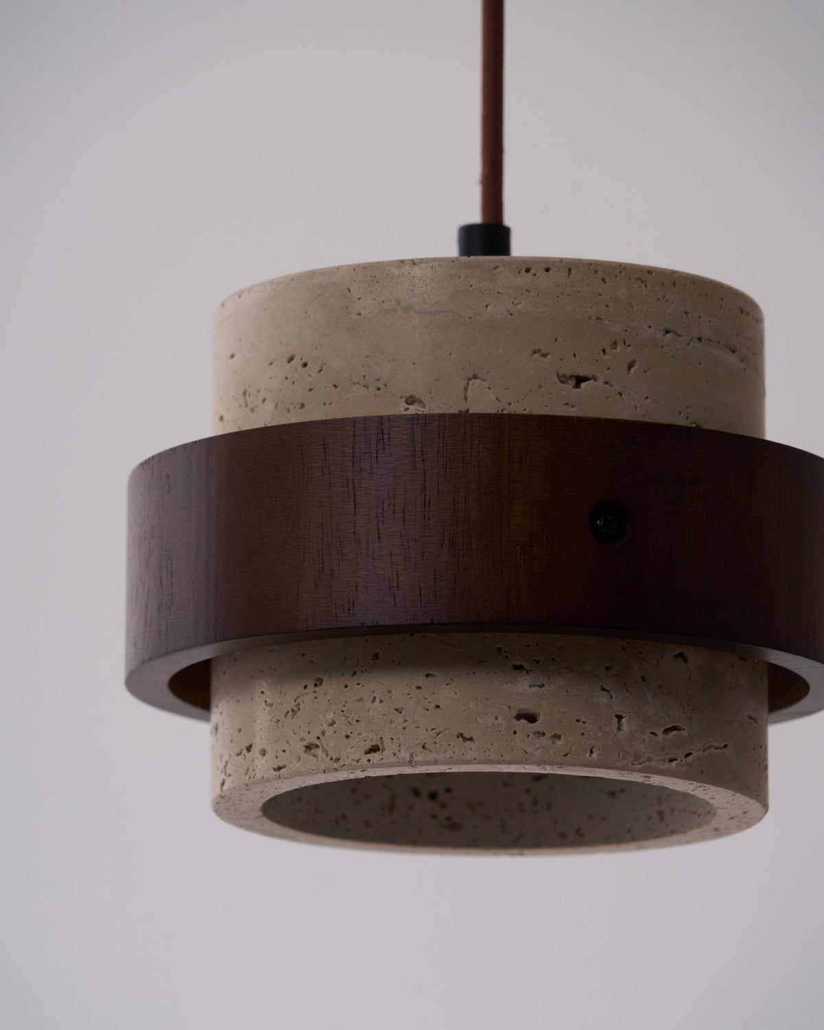 Cumirora Suspension Cylindre Superposé en Travertin