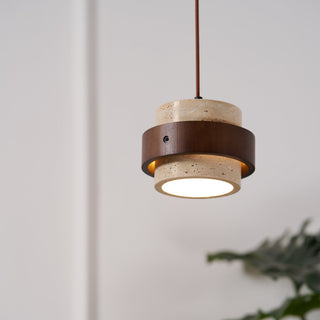 Cumirora Suspension Cylindre Superposé en Travertin