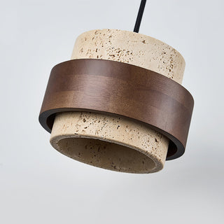 Cumirora Suspension Cylindre Superposé en Travertin