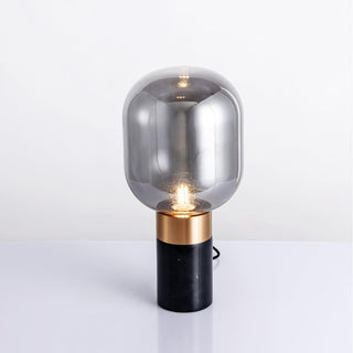 Aurdoren Lampe de Table en Verre Et Marbre Minimaliste