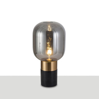 Aurdoren Lampe de Table en Verre Et Marbre Minimaliste