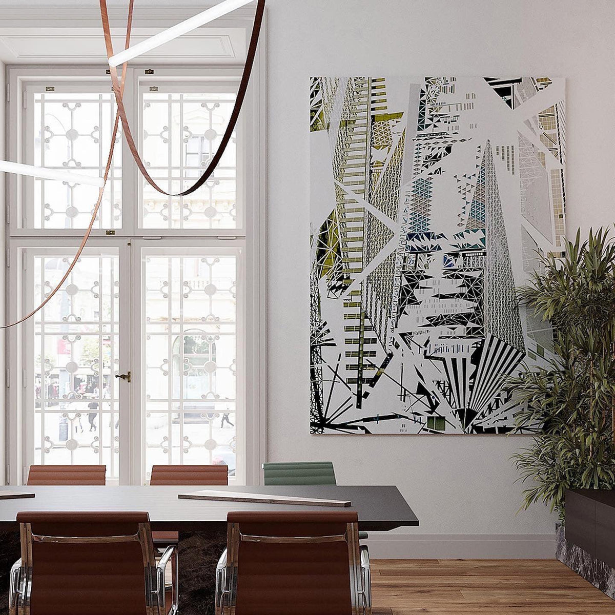 Tracer Belt Pendant Lamp-Neutral Decor