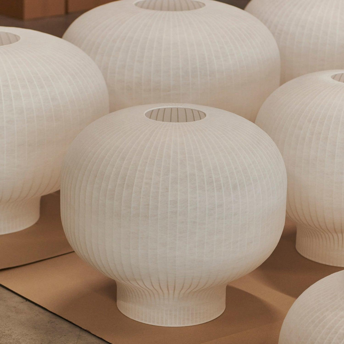 Pendant Light Silk Bell Shade Pleated Curved Modern Minimalist-Neutral Decor