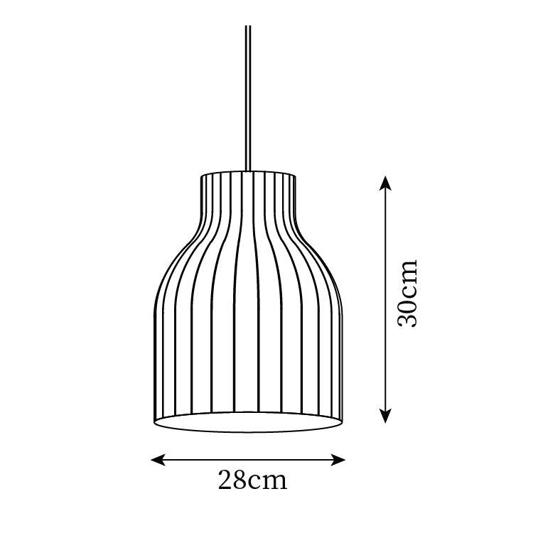Pendant Light Silk Bell Shade Pleated Curved Modern Minimalist-Neutral Decor