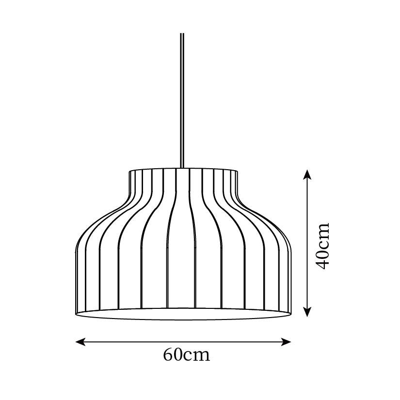 Pendant Light Silk Bell Shade Pleated Curved Modern Minimalist-Neutral Decor