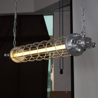 Ephael Moderne Ancien Minimaliste Tube Métal Suspension