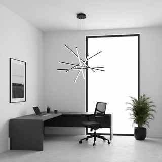 Strata Linear Chandelier-Neutral Decor