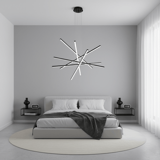 Strata Linear Chandelier-Neutral Decor