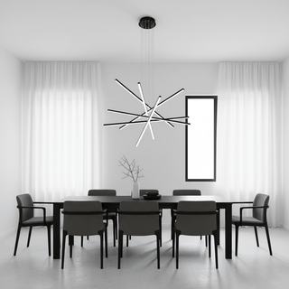 Strata Linear Chandelier-Neutral Decor