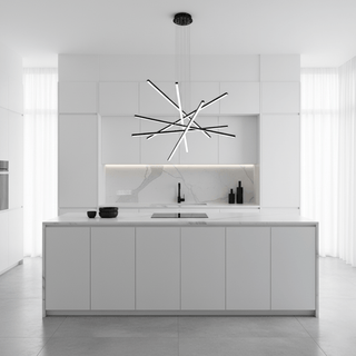 Strata Linear Chandelier-Neutral Decor