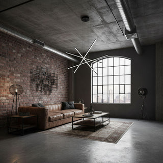 Strata Linear Chandelier-Neutral Decor