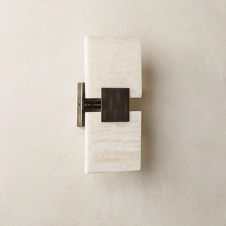 Strata Shift Alabaster Wall Lamp-Neutral Decor
