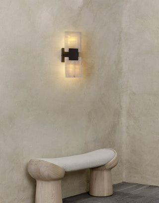 Strata Shift Alabaster Wall Lamp-Neutral Decor