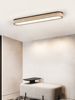 Kirbe Travertin Jaune Plafonnier Linéaire