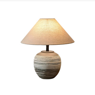 Striato Gradient Ceramic Table Lamp-Neutral Decor
