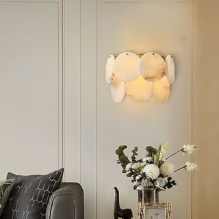 Strata Lumina Alabaster Wall Sconce-Neutral Decor