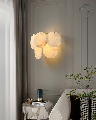 Strata Lumina Alabaster Wall Sconce-Neutral Decor