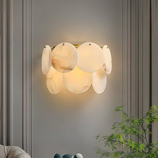 Strata Lumina Alabaster Wall Sconce-Neutral Decor