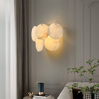 Strata Lumina Alabaster Wall Sconce-Neutral Decor