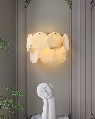 Strata Lumina Alabaster Wall Sconce-Neutral Decor
