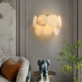 Strata Lumina Alabaster Wall Sconce-Neutral Decor