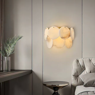 Strata Lumina Alabaster Wall Sconce-Neutral Decor