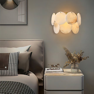 Strata Lumina Alabaster Wall Sconce-Neutral Decor