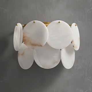 Strata Lumina Alabaster Wall Sconce-Neutral Decor