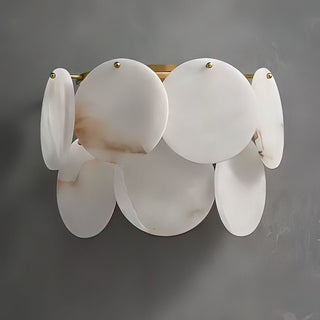 Strata Lumina Alabaster Wall Sconce-Neutral Decor