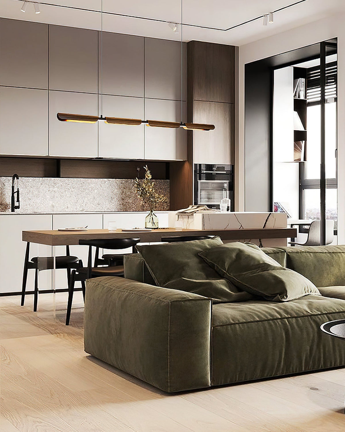 Syliraine Lustre en Bois