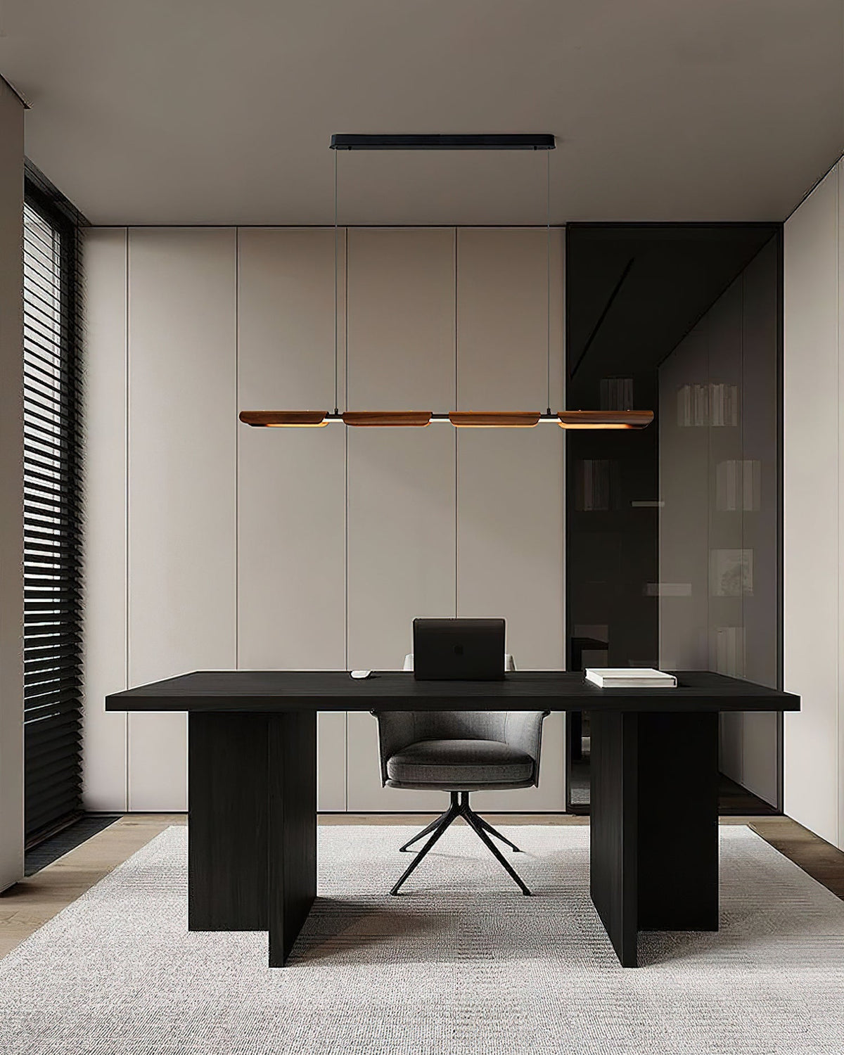 Syliraine Lustre en Bois