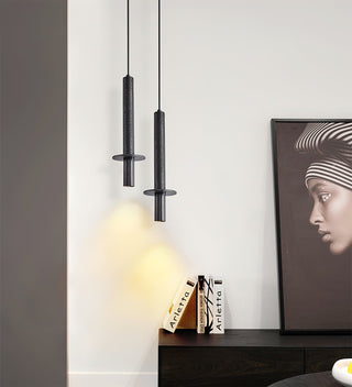 Avdoryra Suspension Double Cylindre en Travertin