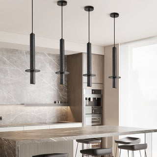 Avdoryra Suspension Double Cylindre en Travertin
