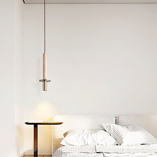Avdoryra Suspension Double Cylindre en Travertin