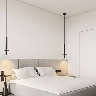 Avdoryra Suspension Double Cylindre en Travertin