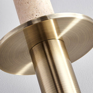 Avdoryra Suspension Double Cylindre en Travertin