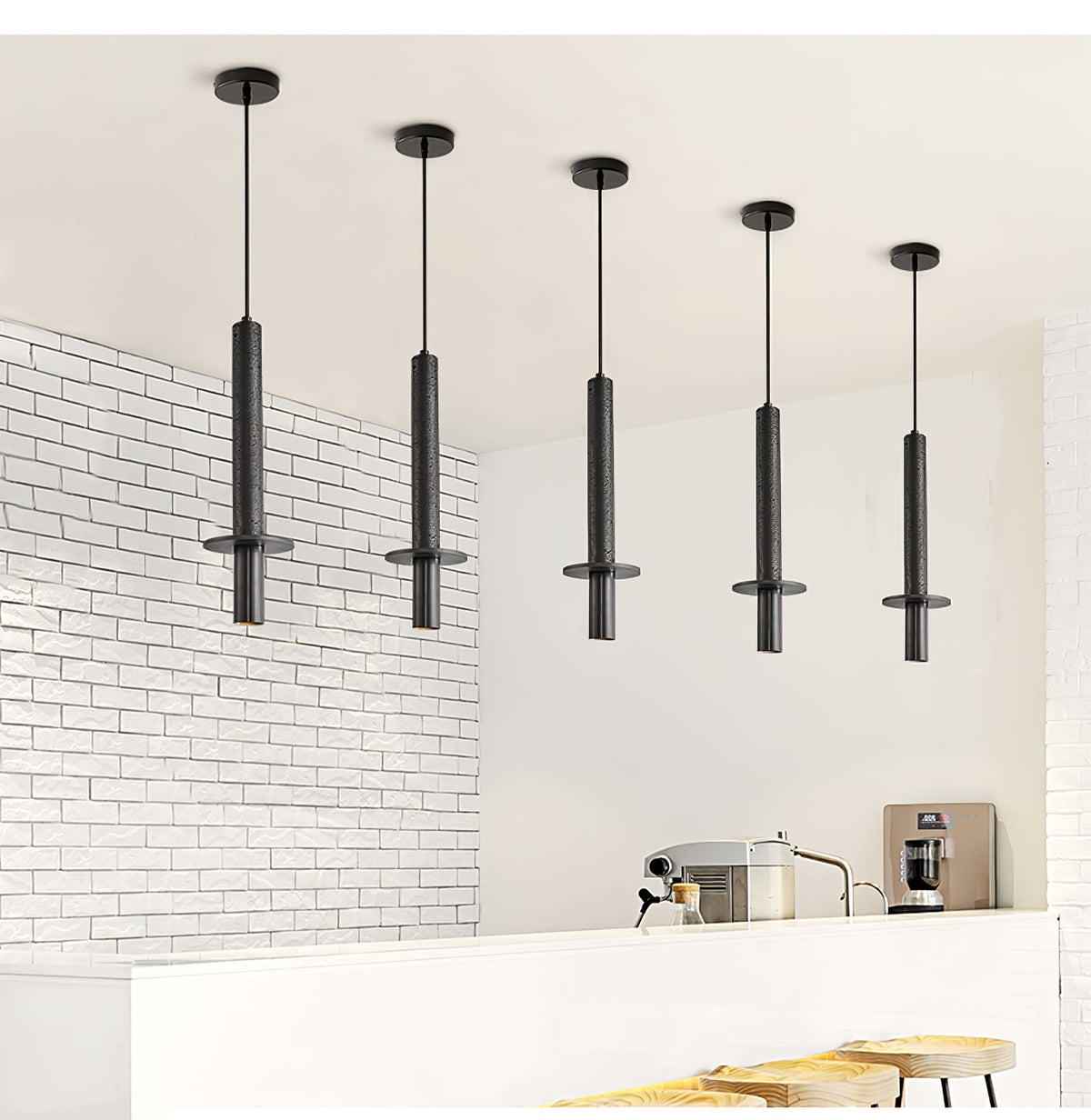 Avdoryra Suspension Double Cylindre en Travertin