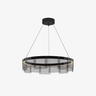 LustraLustre LED Anneau en Noir Moderne