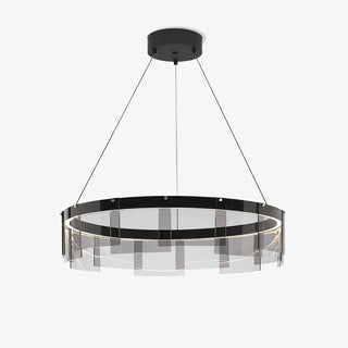 LustraLustre LED Anneau en Noir Moderne