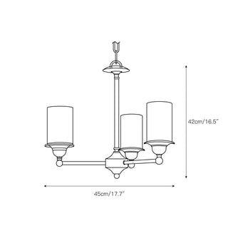 Idorara Postmodern Luxe Laiton Verre Lustre