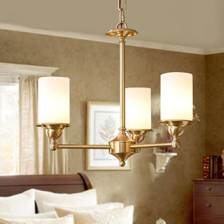 Idorara Postmodern Luxe Laiton Verre Lustre