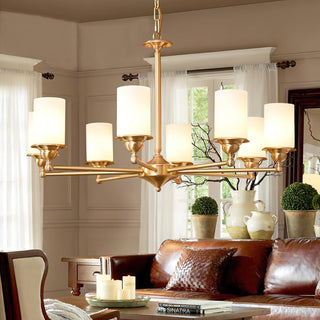 Idorara Postmodern Luxe Laiton Verre Lustre