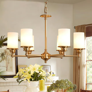 Idorara Postmodern Luxe Laiton Verre Lustre