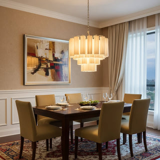 Stratum Ripple Chandelier-Neutral Decor