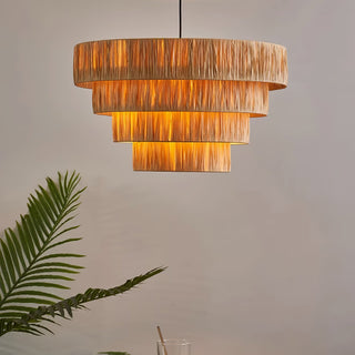 Thyra Suspension Paille Traditionnelle Rétro